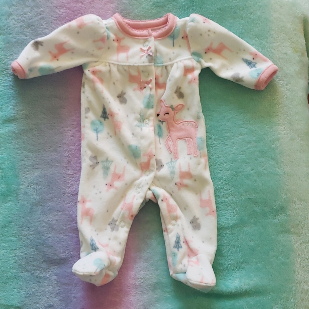 4 girls preemie sleepers